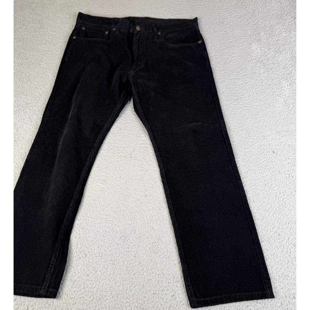 Levi's 502 Corduroy Pants Mens 36x30 Blue Tapered Fit Stretch Casual Streetwear